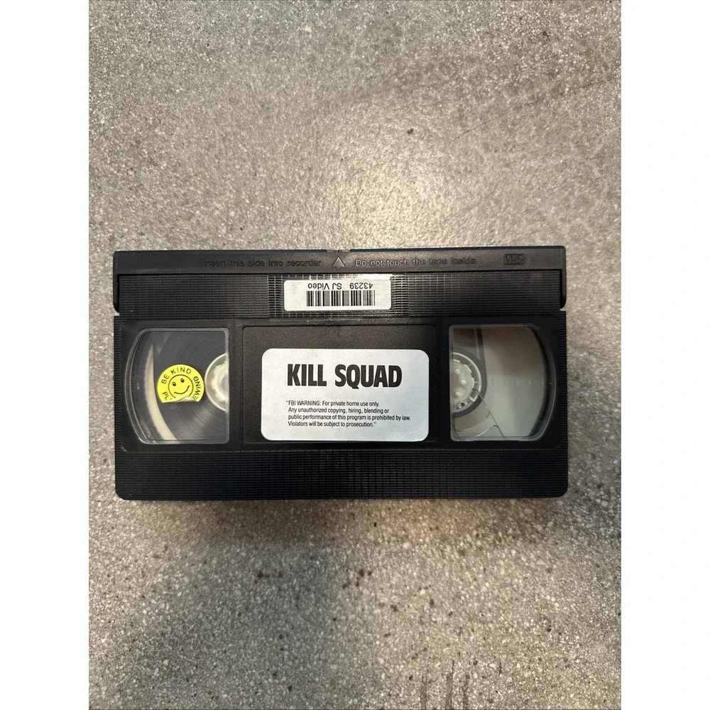 Kill Squad VHS (1981)Kung Fu Martial Arts Color 12 Fists 12 Feet 24 Ways to Kill